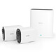Arlo Ultra 2 XL Security System 2 Camera Kit - Blanc (VMS5242-200EUS) Système de sécurité sans fil avec Hub + 2 caméras 4K HDR sans fil intérieure/extérieure avec vision nocturne, angle 180°, zoom et projecteur compatible Google Assistant et Amazon Alexa