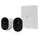 Arlo Ultra 2 Security System 2 Camera Kit - White (VMS5240) Wireless security system with Hub + 2 wireless 4K HDR indoor/outdoor cameras with night vision, 180° angle, zoom and projector compatible with Google Assistant and Amazon Alexa
