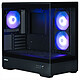 Zalman P30 Black Mini tower case with tempered glass panel and front and 3 ARGB fans