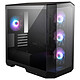 MSI MAG PANO M100R PZ Black Mini Tower case with tempered glass panels and ARGB fans - MSI Project Zero compatible
