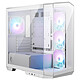 MSI MAG PANO M100R PZ White Mini Tower case with tempered glass panels and ARGB fans - MSI Project Zero compatible