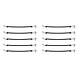 Mobilis Pack de 10 cordones en espiral para palpadores + tubos flexibles Paquete de 10 cordones en espiral para palpadores