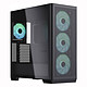 Aerocool APNX C1 (Black) Mid tower case with tempered glass side window and ARGB fans