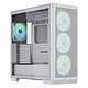 Aerocool APNX C1 (White) Mid tower case with tempered glass side window and ARGB fans
