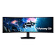 Samsung 49" LED - Odyssey G9 S49CG950EU Ecran PC 5K - 5120 x 1440 pixels - 1 ms (gris à gris) - Format 32/9 - Dalle VA incurvée - 240 Hz - HDR 1000 - FreeSync Premium Pro - HDMI/DisplayPort - Réglage en hauteur - Noir