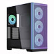 Aerocool APNX C1 (ChromaFlair) Mid-tower case with tempered glass side window and ARGB fans