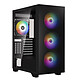 BitFenix Flow (Black) Mid-tower case with mesh front, tempered glass window and ARGB fans