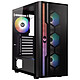 BitFenix Apollo (Black) Mid-tower case with tempered glass window, mesh front panel and 4 ARGB fans