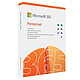 Microsoft 365 Personnel (Zone Euro - Français) Licence 1 utilisateur pour PC / Mac / périphérique iOS/Android (5 appareils utilisables simultanément) - Abonnement 1 an (version boîte avec clé d'activation)