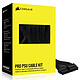 Corsair Premium Pro Kit de Câble d'alimentation type 5 Gen 5 - Noir Ensemble de câbles d'alimentation type 5 Gen 5 à gainage individuel - Noir