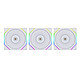 Lian Li Uni Fan TL120 3-pack (white) + Controller Pack of 3 ARGB 120 mm LED fans with controller
