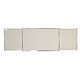 Vanerum Classic Triptyque 120 x 200 cm  - émail blanc feutre Tableau Triptyque 120 x 200 cm - émail blanc feutre