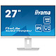 iiyama 27" LED - ProLite XUB2792QSU-W6 Ecran PC 2.5K - 2560 x 1440 pixels - 0.4 ms (MPRT) - Format large 16/9 - Dalle IPS - 100 Hz - FreeSync - DisplayPort/HDMI - Pivot - Hub USB - Blanc
