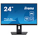 iiyama 23.8" LED - ProLite XUB2492QSU-B1 2.5K PC monitor - 2560 x 1440 pixels - 0.5 ms (MPRT) - Widescreen 16/9 - IPS panel - 100 Hz - FreeSync - DisplayPort/HDMI - Pivot - USB Hub - Black