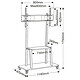 Buy Vivolink Trolley stand with castors for 40" to 90" TVs