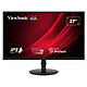 ViewSonic 27" LED - VG2708A Monitor de PC Full HD 1080p - 1920 x 1080 píxeles - 5 ms (escala de grises) - 16/9 - IPS - 100 Hz - VGA/HDMI/DisplayPort - Altavoces - Hub USB 3.0 - Pivotante - Negro