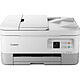 Canon PIXMA TS7451i Blanc Imprimante Multifonction jet d'encre couleur 3-en-1 (USB / Cloud / Wi-Fi / AirPrint / Mopria) compatible PIXMA Print Plan