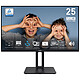 MSI 24.5" LED - PRO MP251P PC monitor Full HD 1080p - 1920 x 1080 pixels - 1 ms (MPRT) - 16/9 - IPS panel - 100 Hz - FreeSync - HDMI/VGA - Pivot - Black