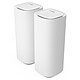 Linksys Velop Pro 7 MBE7002 Pack of 2 Tri-Band Mesh Wi-Fi 7 MU-MIMO wireless routers + 4 Gigabit LAN ports and 1 2.5 GbE WAN port