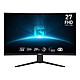 MSI 27" LED - G27C3F Full HD 1080p PC monitor - 1920 x 1080 pixels - 1 ms (greyscale) - 16:9 widescreen - Curved VA panel - 180 Hz - Adaptive Sync - HDMI/DisplayPort - Black