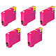 Pack de 5 cartouches E-603XLM Magenta - Pack de 5 cartouches d'encre magenta compatibles Epson 603XL