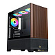 Xigmatek Endorphin WD (Black) Medium tower case with wood front and tempered glass wall