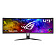ASUS 49" OLED ROG Swift PG49WCD 5K PC display - 5120 x 1440 pixels - 0.03 ms (greyscale) - 32/9 format - Curved OLED panel - 144 Hz - HDR 400 - FreeSync Premium Pro / G-SYNC compatible - HDMI/DisplayPort/USB-C - Adjustable height - Black
