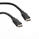 TEXTORM Câble USB-C 3.1 Gen 2 (10 Gbps) - Mâle/Mâle - 1 M Câble USB-C 3.1 Gen 2 (10 Gbps) - Compatible Power Delivery jusqu'à 100 Watts