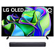 LG OLED42C3 + JBL Bar 2.0 All-in-One (MK2) Téléviseur OLED EVO 4K UHD 42" (107 cm) - 120 Hz - Dolby Vision IQ - Wi-Fi/Bluetooth/AirPlay 2 - G-Sync/FreeSync Premium - 4x HDMI 2.1 - Google Assistant/Alexa - Son 2.0 20W Dolby Atmos + Barre de son 2.0