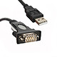 Textorm TXCSU2RS232 USB 2.0/Serie (1,8 m) Cable USB 2.0 a serie/RS232/DB9/DB25 - chipset original FTDI FT232 - 1,8 metros