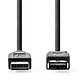 Nedis Rallonge USB 3.0 - 3 m - noir Câble d'extension USB 3.0 (mâle/femelle) - 3 mètres