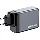 Verbatim GNC-240 Cargador de pared GaN con 1 puerto USB-C PD 140 W, 1 puerto USB-C PD 10 W, 1 puerto USB-C PD 65 W y 1 puerto USB-A QC 3.0
