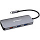 Verbatim CMH-09 Concentrador USB-C a 1x HDMI, 1x RJ45, 3x USB-A, 2x USB-C, 1x microSD, 1x SD