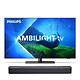 Philips 42OLED808/12 + JBL Bar 2.0 All-in-One (MK2) OLED TV 4K 42" (106 cm) - 120 Hz - Dolby Vision/HDR10+ Adaptive - IMAX Enhanced - HDMI 2.1 - FreeSync/G-Sync Compatible - Wi-Fi/Bluetooth - Android TV + Soundbar 2.0 80W