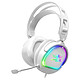 Spirit of Gamer Pro H6 (White) Circumaural headset for gamers - wired - 2.0 stereo sound - remote control - RGB backlight (compatible with PS5 / Xbox Series / Nintendo Switch / PC)