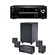 Onkyo TX-NR5100B Noir + Magnat Cinema Star 5.1 Ampli-tuner Home Cinéma 7.2 - 165 Watts - Dolby Atmos/DTS:X - HDMI 8K - HDR - Wi-Fi/Bluetooth - AirPlay 2 - Multiroom + Pack d'enceintes 5.1