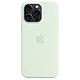 Apple Silicone Case with MagSafe Menthe Douce Apple iPhone 15 Pro Max Coque en silicone avec MagSafe pour Apple iPhone 15 Pro Max
