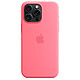 Apple Silicone Case with MagSafe Pink Apple iPhone 15 Pro Max Silicone case with MagSafe for Apple iPhone 15 Pro Max