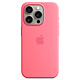 Apple Silicone Case with MagSafe Rose Apple iPhone 15 Pro Coque en silicone avec MagSafe pour Apple iPhone 15 Pro