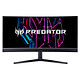 Acer 34" LED - Predator X34Vbmiiphuzx Ecran PC UltraWide WQHD - 3440 x 1440 pixels - 0.03 ms (gris à gris) - Format large 21/9 - Dalle OLED incurvée - 175 Hz - HDR 400 - FreeSync Premium - HDMI/DisplayPort/USB-C - Réglage en hauteur