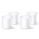 TP-LINK Deco X60 (x 4) Pack of 4 Dual-Band Wi-Fi 6 AX3000 (AX2402 + AX574) Mesh wireless routers with 2 Gigabit Ethernet LAN/WAN ports