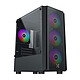 Xigmatek NYX Air Mini Tower case with tempered glass window and 4 fixed RGB fans