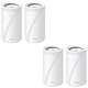 TP-LINK Deco BE85 (x 4) Pack of 4 Tri-Band Wi-Fi 7 BE19000 (BE11520 + BE5760 + BE1376) Mesh MU-MIMO 4x4 wireless routers with 2 x 2.5 GbE LAN/WAN + 1 x 10 GbE LAN/WAN + 1 x 10 GbE/SFP+ LAN/WAN combo ports