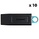 Kingston DataTraveler Exodia 64 GB (x 10) 10 unità flash USB 3.0 da 64 GB con cappuccio protettivo e portachiavi
