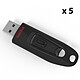 SanDisk Clé Ultra USB 3.0 32 Go (x 5) 5 x Clés USB 3.0 32 Go