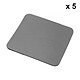 Pack of 5 single mouse pads (grey) Pack of 5 Mouse Pads