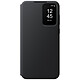 Samsung Smart View Wallet Case Noir Galaxy A55 5G Etui à rabat avec affichage date/heure et porte-carte pour Samsung Galaxy A55 5G