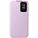 Samsung Smart View Wallet Case Lavender Galaxy A35 5G Flap case with date/time display and card holder for Samsung Galaxy A35 5G