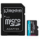 Kingston Canvas Go! Plus SDCG3/1TB Carte mémoire MicroSDXC UHS-I U3 V30 A2 1 To + Adaptateur SD