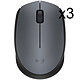 Logitech M170 Wireless Mouse (Gris) (x3) 3x Souris sans fil - ambidextre - capteur optique - 3 boutons
